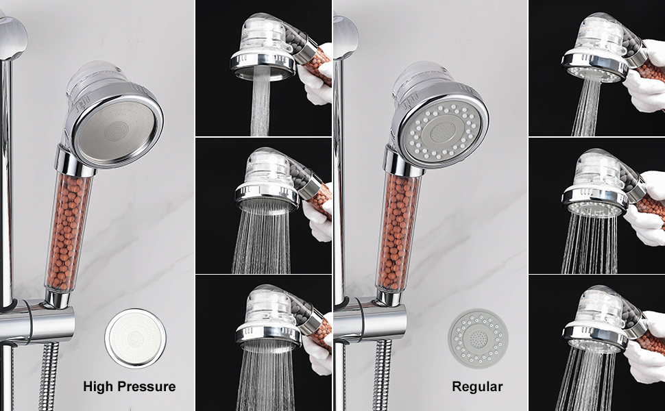 Chuveiro Ibergrif M22025 com três modos de jato: chuva, massagem e misto