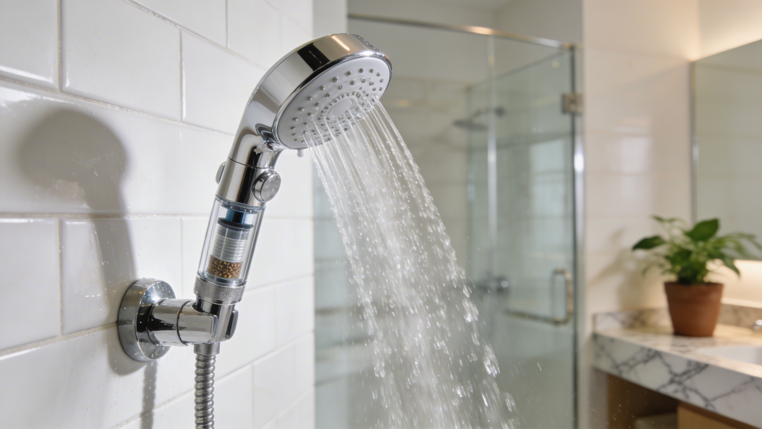 chuveiro com filtro para melhorar qualidade da água