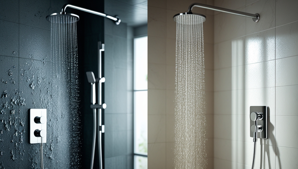 melhor chuveiro para água dura com filtro anti calcário